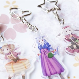 定番のアクリルキーホルダー